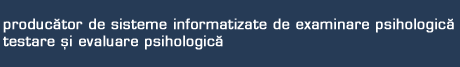 Producator de echipament pentru testare psihologica